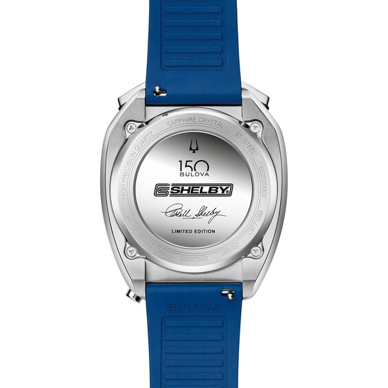 Menâs Bulova 150th Anniversary Limited Edition Shelby Chronograph Watch with Blue Dial (Model: 98B452)