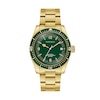 Thumbnail Image 1 of Men’s Caravelle by Bulova Vintage Sport Sea Hunter Gold-Tone IP Automatic Watch with Green Dial (Model: 44B128)