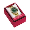 Thumbnail Image 4 of Men’s Caravelle by Bulova Vintage Sport Sea Hunter Gold-Tone IP Automatic Watch with Green Dial (Model: 44B128)