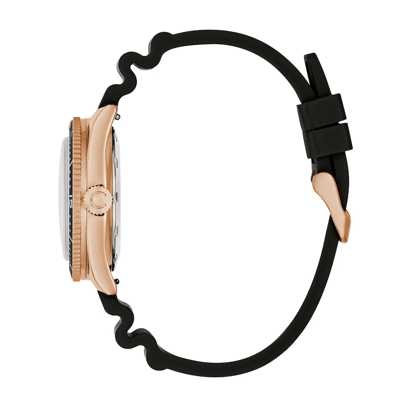 Main Image 2 of Men’s Caravelle by Bulova Vintage Sport Sea Hunter Rose-Tone IP Automatic Watch with Black Dial (Model: 44B130)