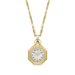 Ladies’ Bulova 150th Anniversary Limited Edition Rubaiyat Pendant Watch with Mother-of-Pearl Dial (Model: 97L182)