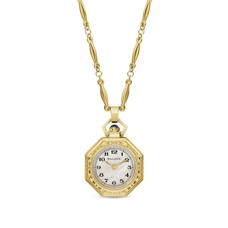 Main Image 1 of Ladies’ Bulova 150th Anniversary Limited Edition Rubaiyat Pendant Watch with Mother-of-Pearl Dial (Model: 97L182)