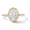 Thumbnail Image 1 of Enchanted Disney Belle 2-3/8 CT. T.W. Oval Certified Lab-Grown Diamond Frame Engagement Ring in 14K Gold (F/VS2)