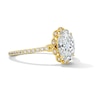 Thumbnail Image 4 of Enchanted Disney Belle 2-3/8 CT. T.W. Oval Certified Lab-Grown Diamond Frame Engagement Ring in 14K Gold (F/VS2)
