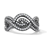 Thumbnail Image 1 of Enchanted Disney Villains 3/4 CT. T.W. Certified Lab-Grown Diamond Band in 14K Gold with Black Rhodium Plate (F/VS2)