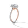 Thumbnail Image 5 of Enchanted Disney Belle 2-3/8 CT. T.W. Oval Certified Lab-Grown Diamond Frame Engagement Ring in 14K Two-Tone Gold (F/VS2)