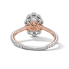 Thumbnail Image 7 of Enchanted Disney Belle 2-3/8 CT. T.W. Oval Certified Lab-Grown Diamond Frame Engagement Ring in 14K Two-Tone Gold (F/VS2)