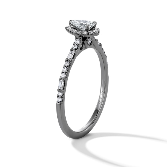 Enchanted Disney Villains Maleficent 1/2 CT. T.w. Pear-Shaped Certified Lab-Grown Diamond Ring in 10K White Gold (F/Vs2)