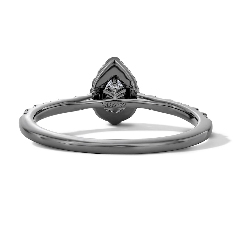 Main Image 7 of Enchanted Disney Villains Maleficent 1/2 CT. T.W. Pear-Shaped Certified Lab-Grown Diamond Ring in 10K White Gold (F/VS2)