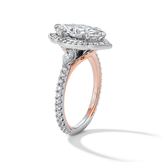 Enchanted Disney Aurora 2-3/4 CT. T.w. Marquise Certified Lab-Grown Diamond Engagement Ring in 14K Two-Tone Gold (F/Vs2)
