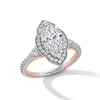 Thumbnail Image 6 of Enchanted Disney Aurora 2-3/4 CT. T.W. Marquise Certified Lab-Grown Diamond Engagement Ring in 14K Two-Tone Gold (F/VS2)