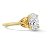 Thumbnail Image 4 of Enchanted Disney Ariel 3 CT. T.W. Oval Certified Lab-Grown Diamond Hidden Frame Engagement Ring in 14K Gold (F/VS2)