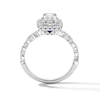Thumbnail Image 3 of Vera Wang Love Collection 1 CT. T.W. Emerald-Cut Diamond Frame Bridal Set in 14K White Gold