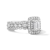 Thumbnail Image 4 of Vera Wang Love Collection 1 CT. T.W. Emerald-Cut Diamond Frame Bridal Set in 14K White Gold