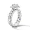 Thumbnail Image 5 of Vera Wang Love Collection 1 CT. T.W. Emerald-Cut Diamond Frame Bridal Set in 14K White Gold