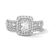 Thumbnail Image 1 of Vera Wang Love Collection 1-1/4 CT. T.W. Radiant-Cut Diamond Frame Bridal Set in 14K White Gold (I/SI2)