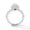 Thumbnail Image 3 of Vera Wang Love Collection 1-1/4 CT. T.W. Radiant-Cut Diamond Frame Bridal Set in 14K White Gold (I/SI2)