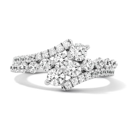1 CT. T.W. Journey Certified Lab-Grown Diamond Bypass Ring in Sterling Silver (F/VS2)