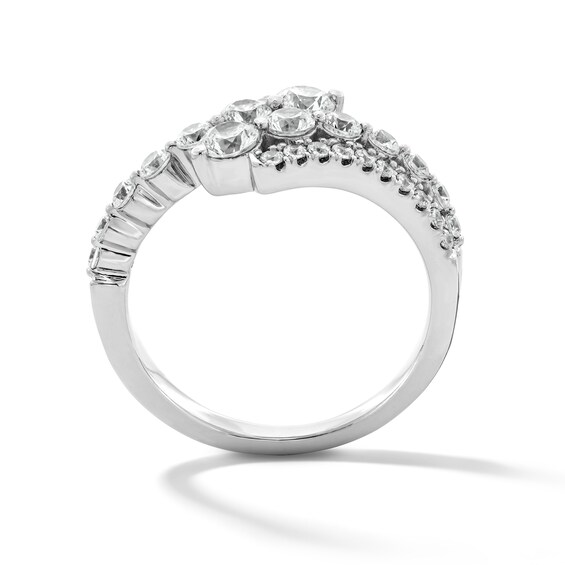 1 CT. T.w. Journey Certified Lab-Grown Diamond Bypass Ring in Sterling Silver (F/Vs2)