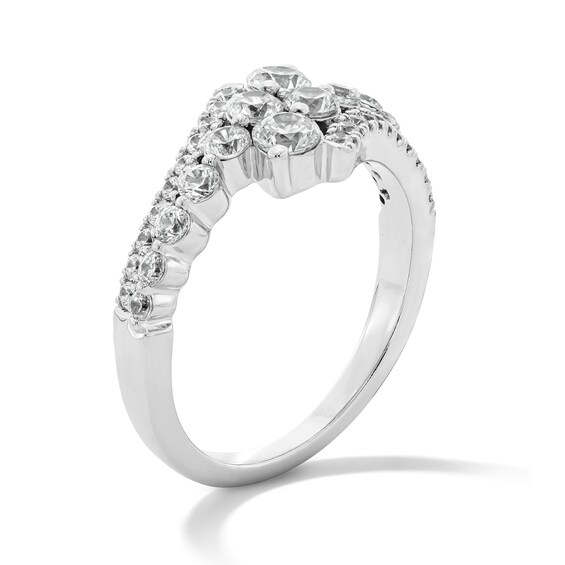 1 CT. T.w. Journey Certified Lab-Grown Diamond Bypass Ring in Sterling Silver (F/Vs2)