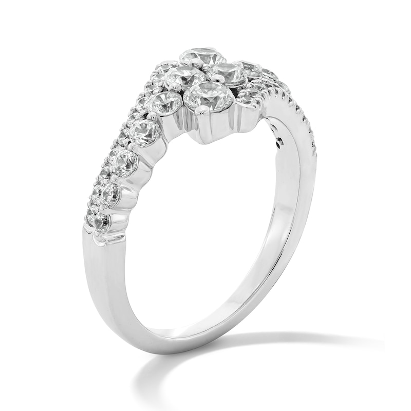 Main Image 4 of 1 CT. T.W. Journey Certified Lab-Grown Diamond Bypass Ring in Sterling Silver (F/VS2)