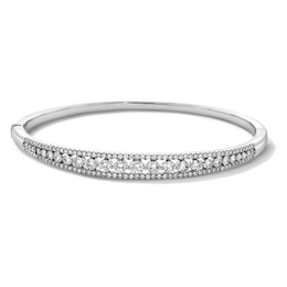 2-1/4 CT. T.W. Journey Certified Lab-Grown Diamond Bangle Bracelet in Sterling Silver (F/VS2)