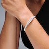 Thumbnail Image 2 of 2-1/4 CT. T.W. Journey Certified Lab-Grown Diamond Bangle Bracelet in Sterling Silver (F/VS2)