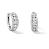 Thumbnail Image 1 of 1 CT. T.W. Journey Certified Lab-Grown Diamond Hoop Earrings in Sterling Silver (F/VS2)