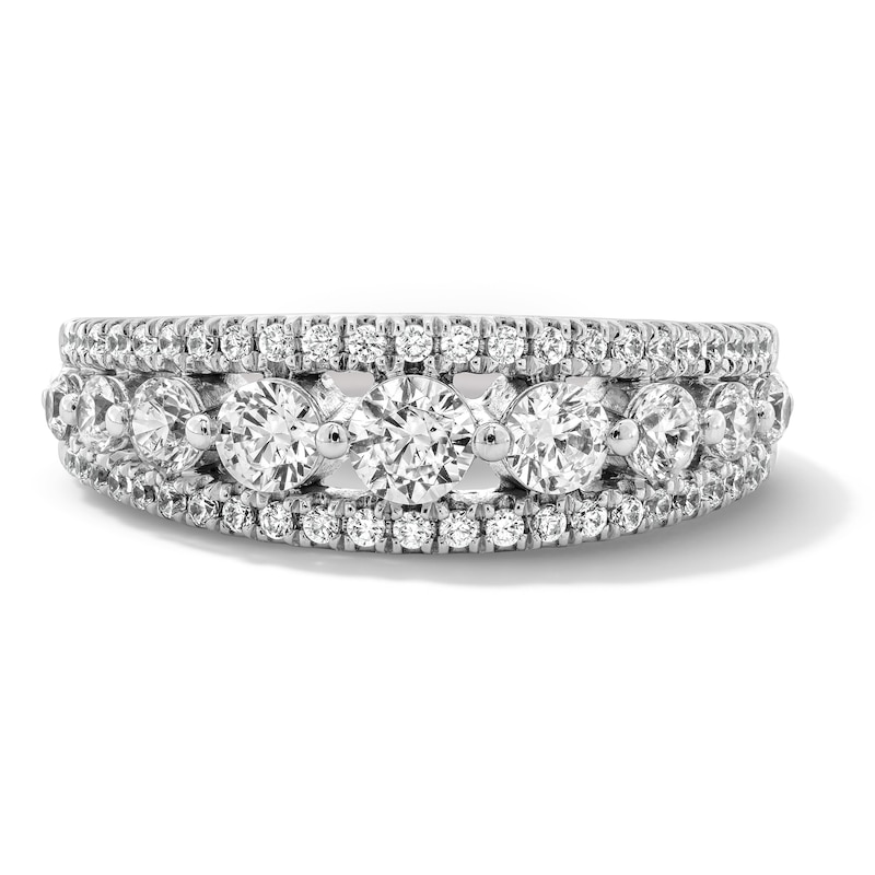 Main Image 1 of 1 CT. T.W. Certified Lab-Grown Diamond Fashion Band in Sterling Silver (F/VS2)