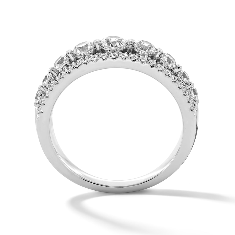 Main Image 3 of 1 CT. T.W. Certified Lab-Grown Diamond Fashion Band in Sterling Silver (F/VS2)