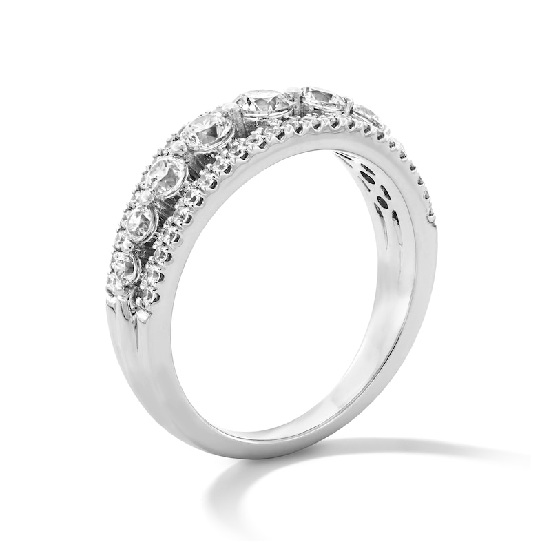 Main Image 4 of 1 CT. T.W. Certified Lab-Grown Diamond Fashion Band in Sterling Silver (F/VS2)