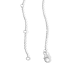 Thumbnail Image 3 of 1 CT. T.W. Journey Certified Lab-Grown Diamond Curved Bar Necklace in Sterling Silver (F/VS2)
