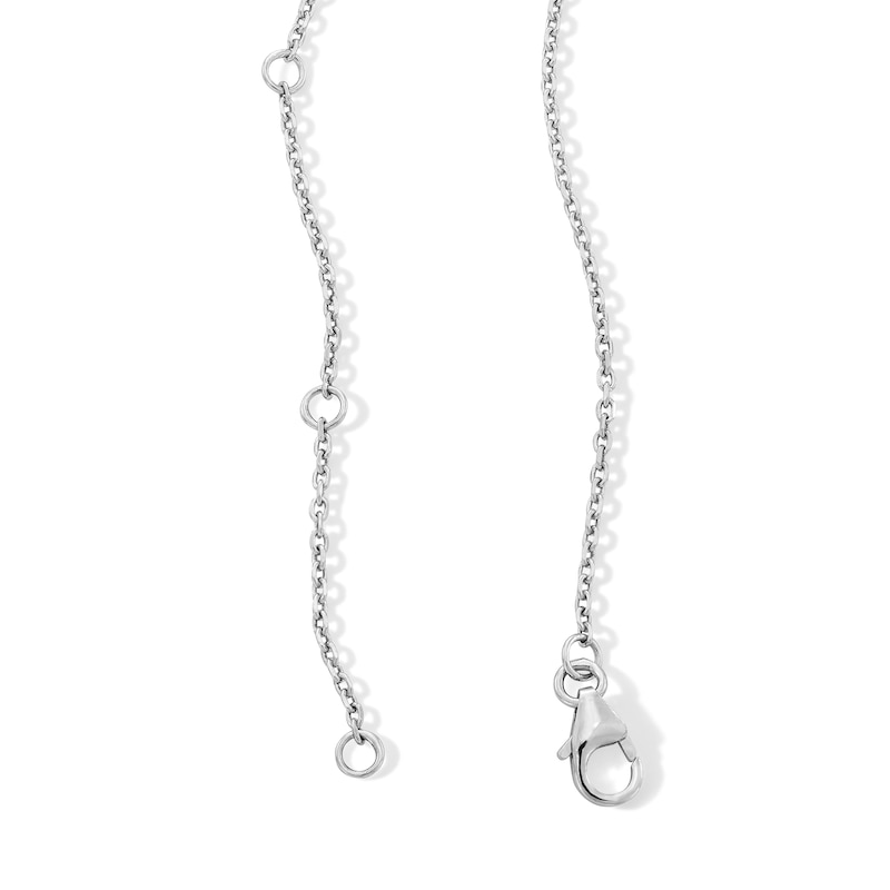 Main Image 3 of 1 CT. T.W. Journey Certified Lab-Grown Diamond Curved Bar Necklace in Sterling Silver (F/VS2)