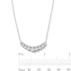 Thumbnail Image 4 of 1 CT. T.W. Journey Certified Lab-Grown Diamond Curved Bar Necklace in Sterling Silver (F/VS2)