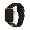 Thumbnail Image 2 of Ladies' Coach Apple Watch Straps Black Silicone Interchangeable Replacement Smart Watch Band (Model:14700317)