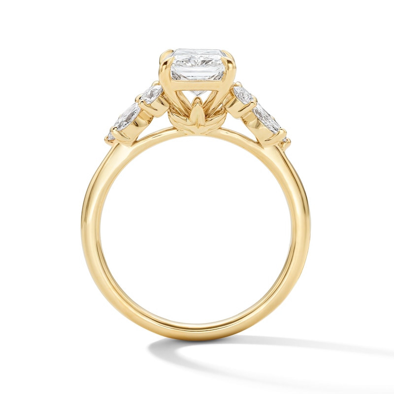 Main Image 2 of 2-5/8 CT. T.W. Radiant-Cut Certified Lab-Grown Diamond Engagement Ring in 14K Gold (F/VS2)