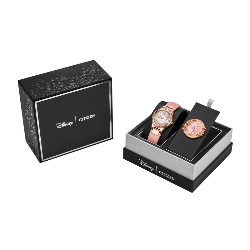 Main Image 4 of Ladies’ Citizen Eco-Drive® Disney Belle Watch with White Mother of Pearl Dial (Model: GA1083-43D)