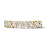 Thumbnail Image 1 of 1-1/2 CT. T.W. Pear-Shaped  Certified Lab-Grown Diamond Anniversary Band in 14K Gold (F/VS2)