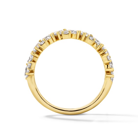 1-1/2 CT. T.w. Pear-Shaped Certified Lab-Grown Diamond Anniversary Band in 14K Gold (F/Vs2)