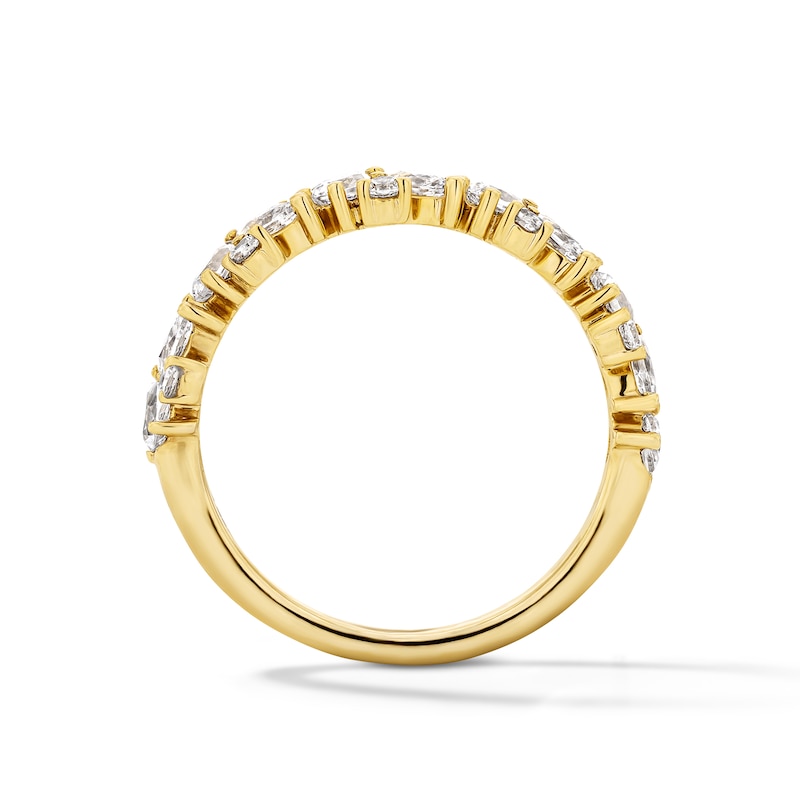 Main Image 3 of 1-1/2 CT. T.W. Pear-Shaped  Certified Lab-Grown Diamond Anniversary Band in 14K Gold (F/VS2)