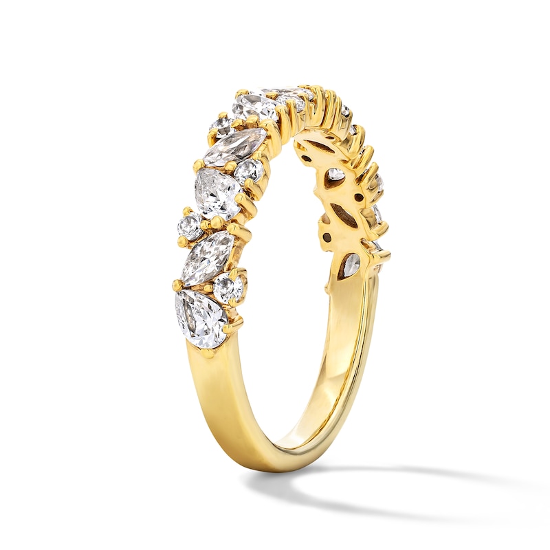 Main Image 5 of 1-1/2 CT. T.W. Pear-Shaped  Certified Lab-Grown Diamond Anniversary Band in 14K Gold (F/VS2)