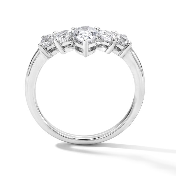 1 CT. T.w. Pear-Shaped Lab-Grown Diamond Solitaire Enhancer Ring in 14K White Gold (F/Vs2)