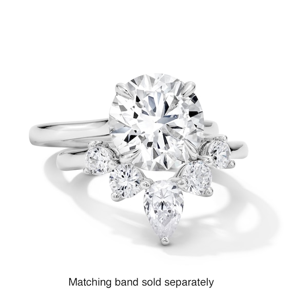 1 CT. T.w. Pear-Shaped Lab-Grown Diamond Solitaire Enhancer Ring in 14K White Gold (F/Vs2)