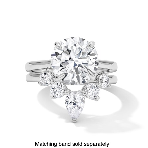 1 CT. T.w. Pear-Shaped Lab-Grown Diamond Solitaire Enhancer Ring in 14K White Gold (F/Vs2)