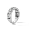 Thumbnail Image 5 of 1 CT. T.W. Certified Lab-Grown Diamond Three-Row Anniversary Band in 10K White Gold (F/VS2)