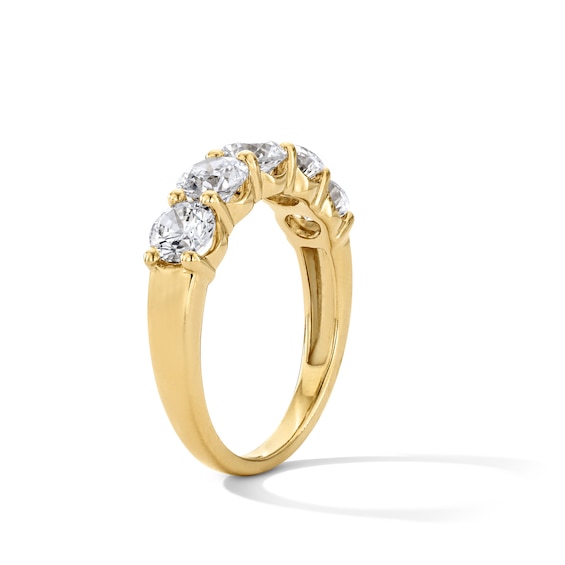 2 CT. T.w. Certified Lab-Grown Diamond Five-Stone Anniversary Band in 10K Gold (F/Vs2)