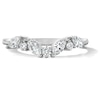 Thumbnail Image 1 of 1/2 CT. T.W. Marquise-Cut Certified Lab-Grown Diamond Contour Band in 14K White Gold (F/VS2)