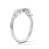 Thumbnail Image 5 of 1/2 CT. T.W. Marquise-Cut Certified Lab-Grown Diamond Contour Band in 14K White Gold (F/VS2)