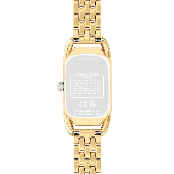 Ladies' Coach Cadie Tri-Tone IP Watch with Silver-Tone Dial (Model: 14504550)