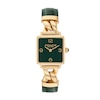 Thumbnail Image 1 of Ladies' Coach Cass Gold-Tone IP Square Watch with Green Dial and Green Leather Strap (Model: 14504557)